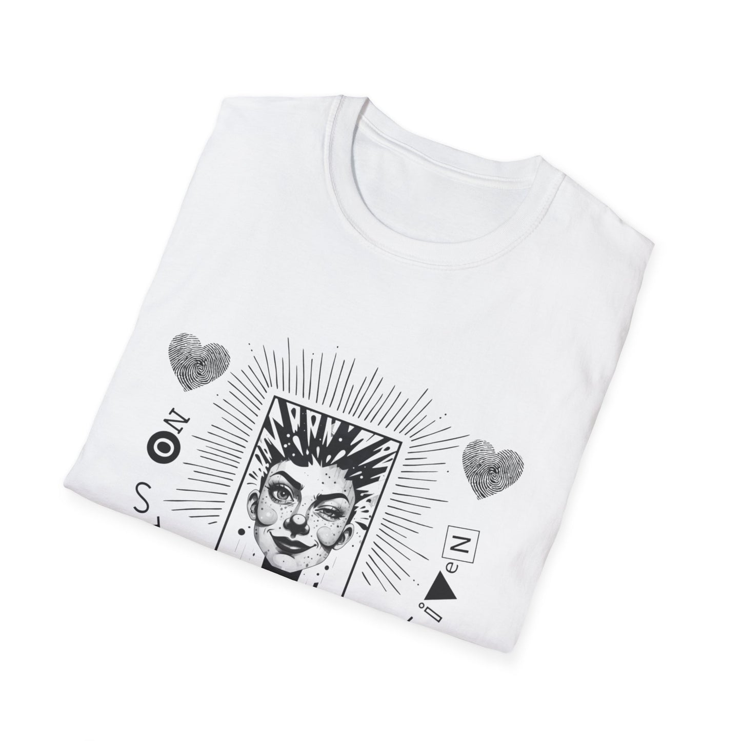 Queen of Spades Graphic T‑Shirt — Vintage Playing Card Portrait Tee