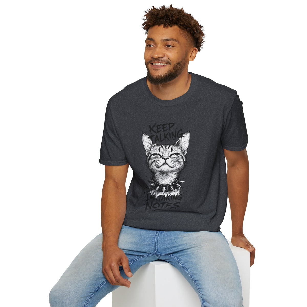 Keep Talking I'm Taking Notes Cat T‑Shirt