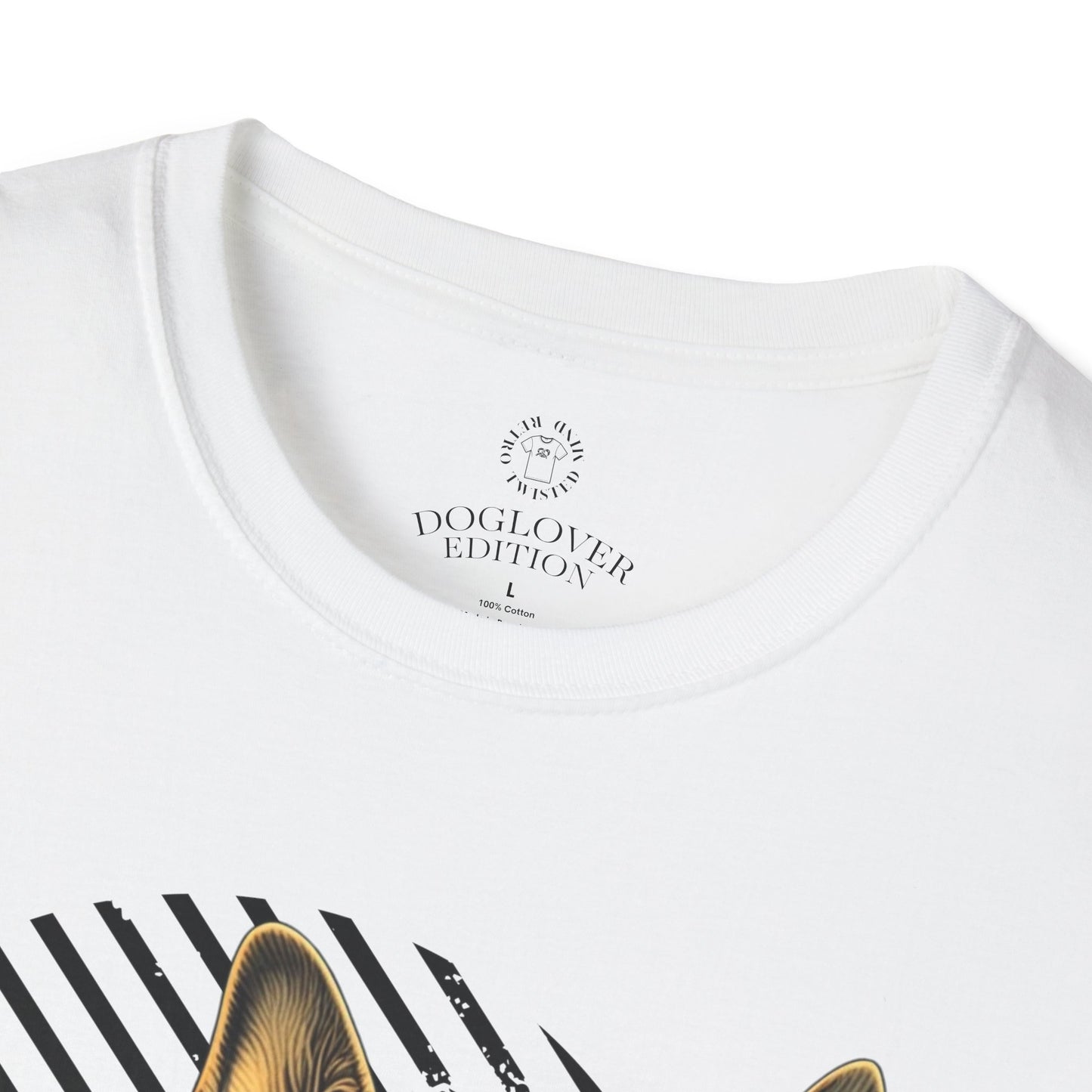 German Shepherd Pure Love Unisex Softstyle T-Shirt .dog