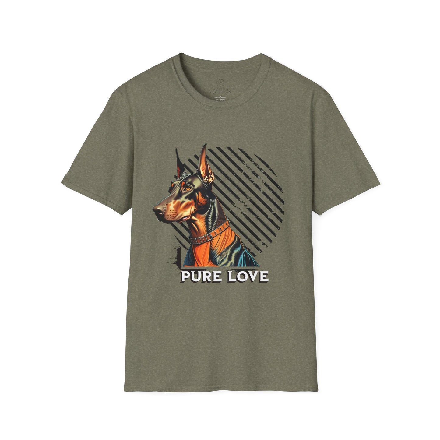 Pure Love Doberman Unisex Softstyle T-Shirt