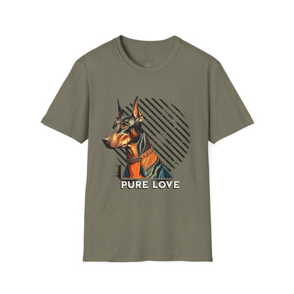 Pure Love Doberman Unisex Softstyle T-Shirt