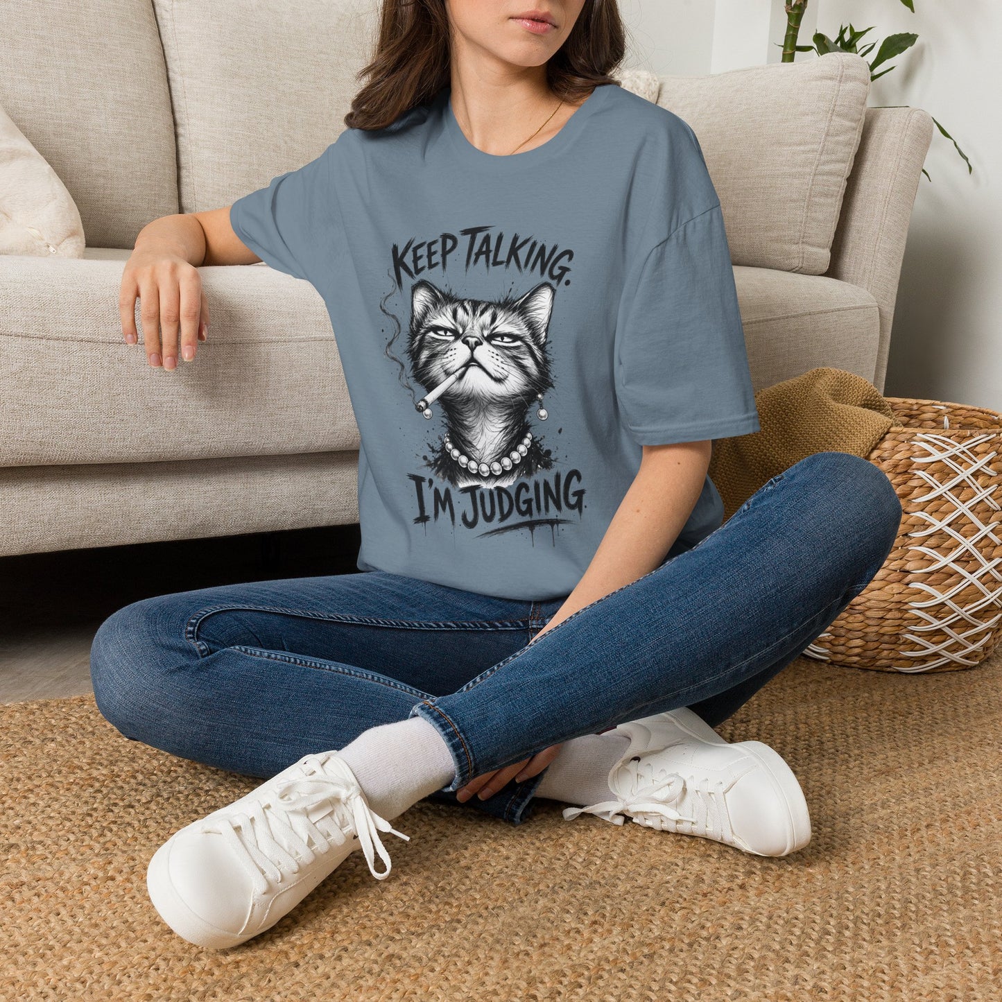 Keep Talking, I'm Judging Cat T-Shirt