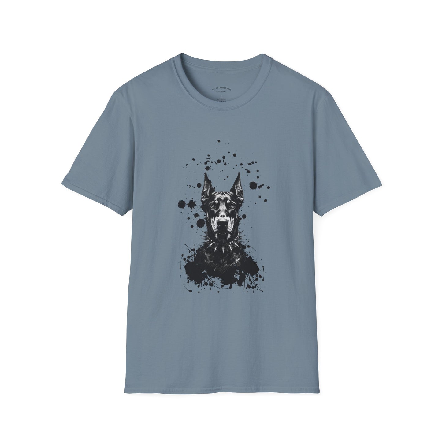 Doberman Ink Splatter T-Shirt