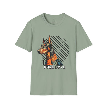 Pure Love Doberman Unisex Softstyle T-Shirt
