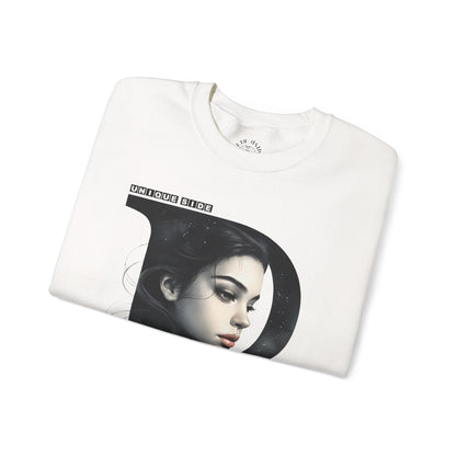 Letter P, Stylish Artistic Sweatshirt, Trendy Crewneck, Graphic Sweater, Cozy Unisex Top, Unique Gift for Art Lovers, Everyday Comfort