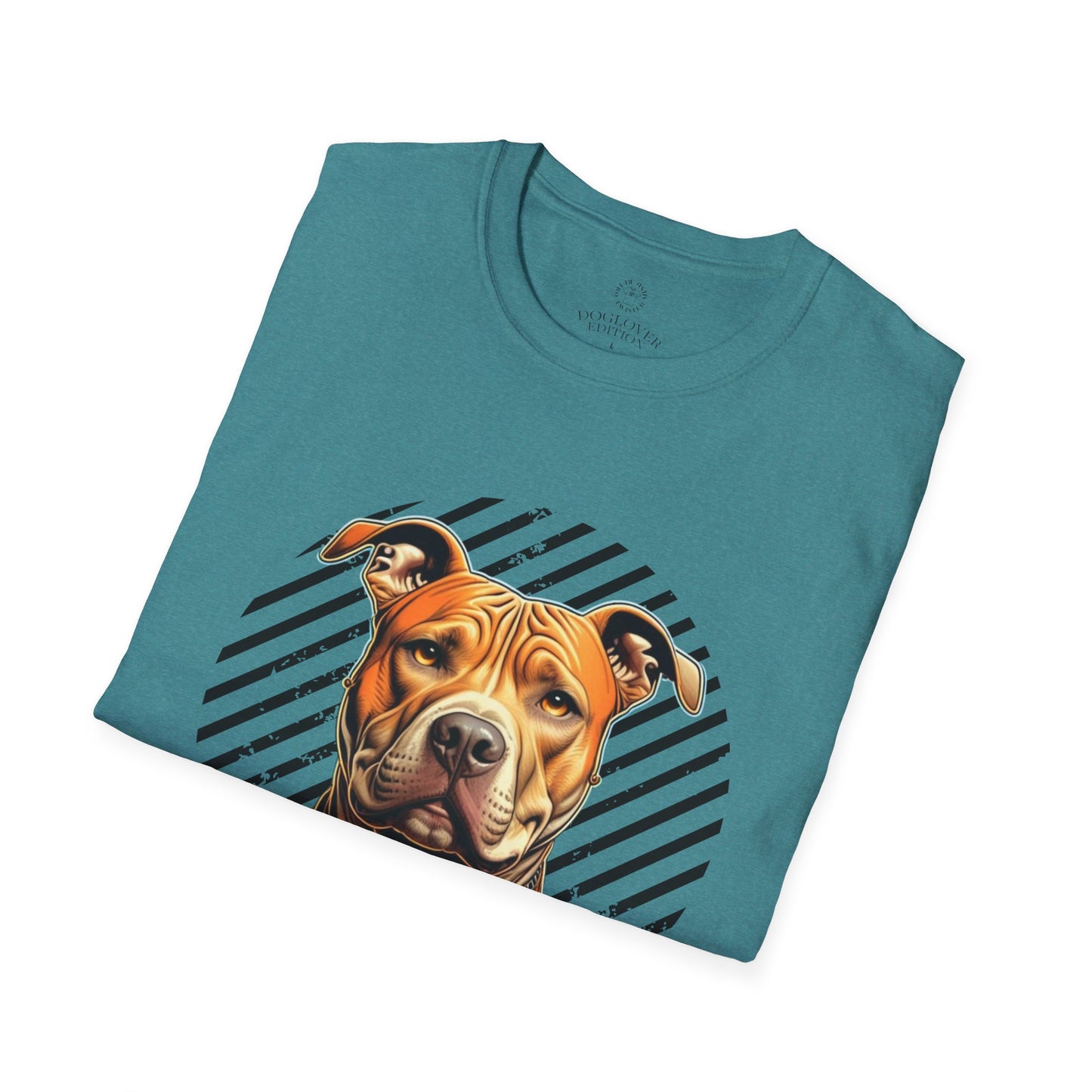 Unisex Softstyle T-Shirt - Pure Love Pitbull Graphic Tee