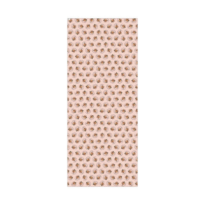 Gift Wrap Paper — Pink Vintage Floral Wreath Pattern (Holiday & Birthday Wrapping)