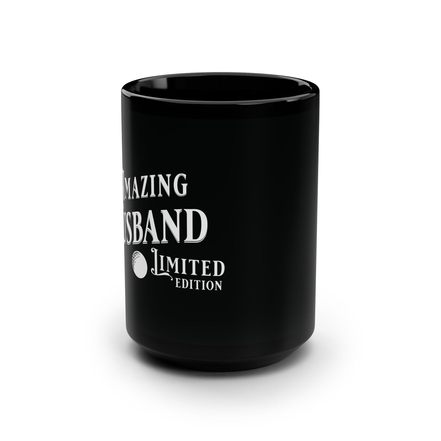 Amazing Husband, Golf , Valentine's  day gift for him .Black Mug