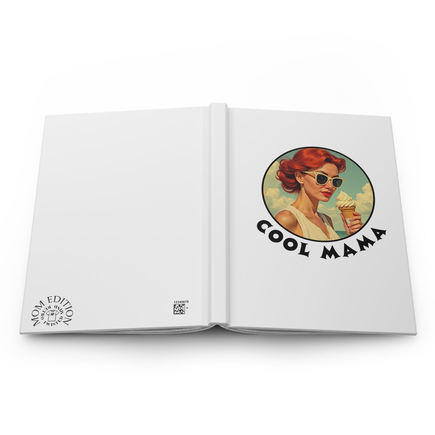 Cool Mama Vintage Hardcover Journal, Retro Journal for Moms, Gift for Mother's Day, Inspirational Writing, Cool Mom Gift