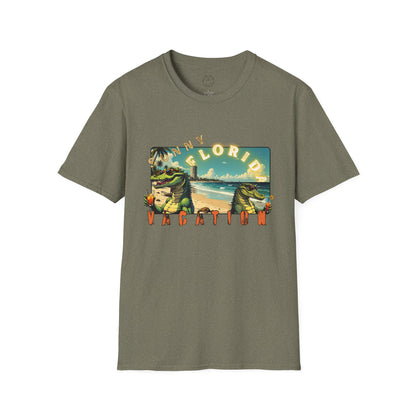 Sunny Florida Vacation T-Shirt - Unisex Softstyle Tee for Travel Lovers