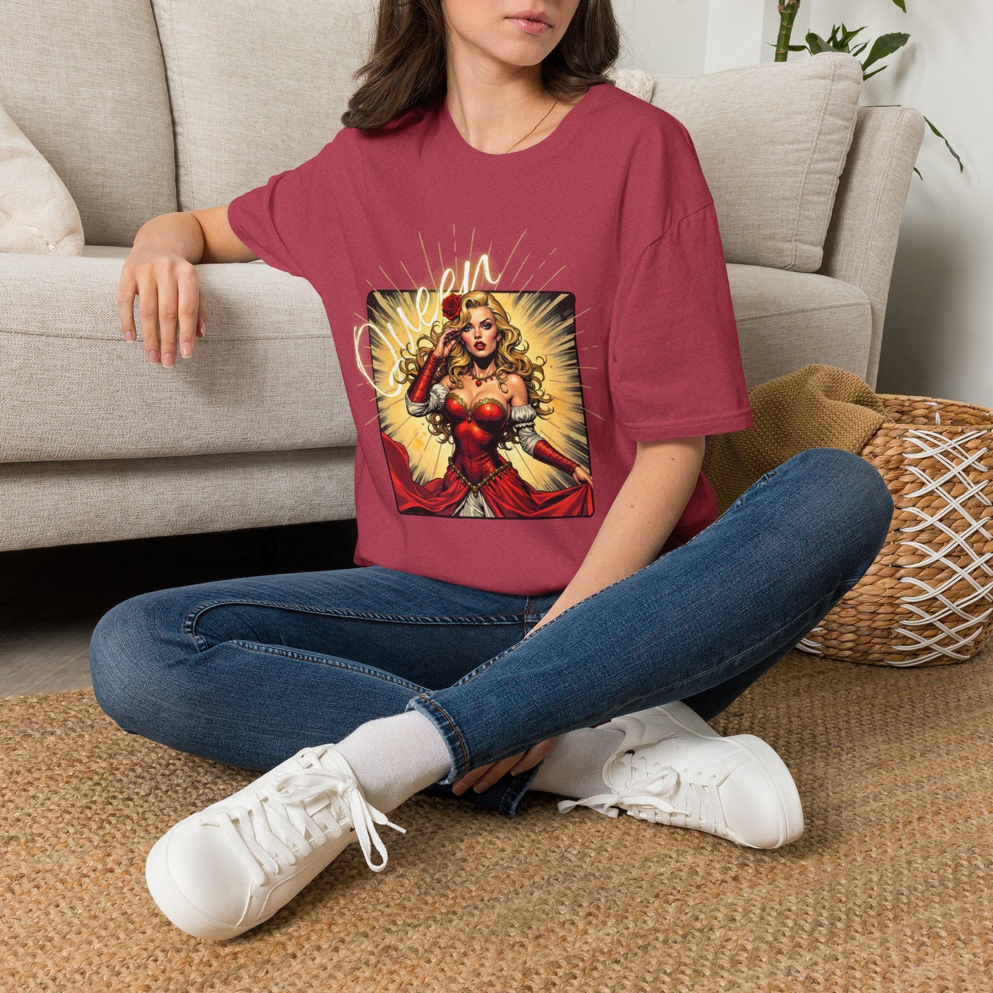 Empowered Women Unisex Softstyle T-Shirt - Bold & Confident Design, queen. girl