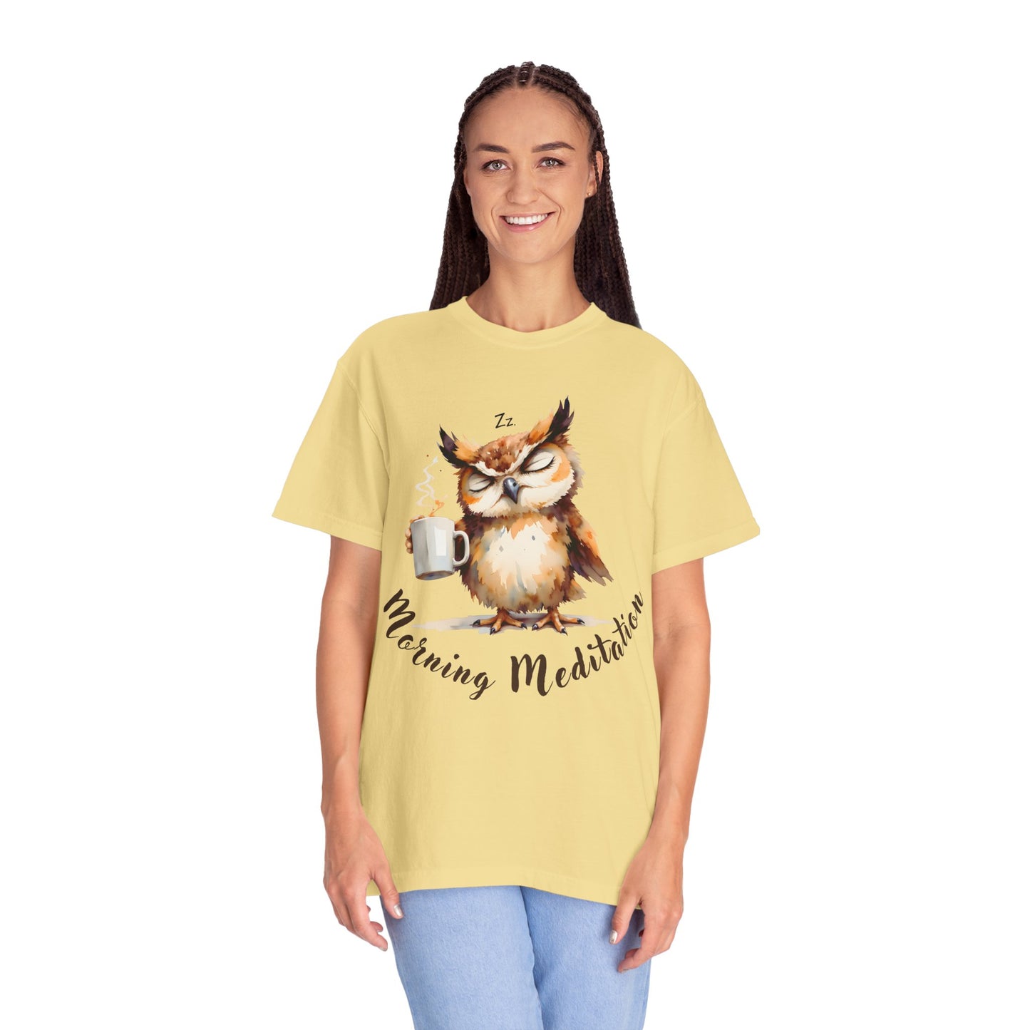 Morning Meditation Owl T-Shirt