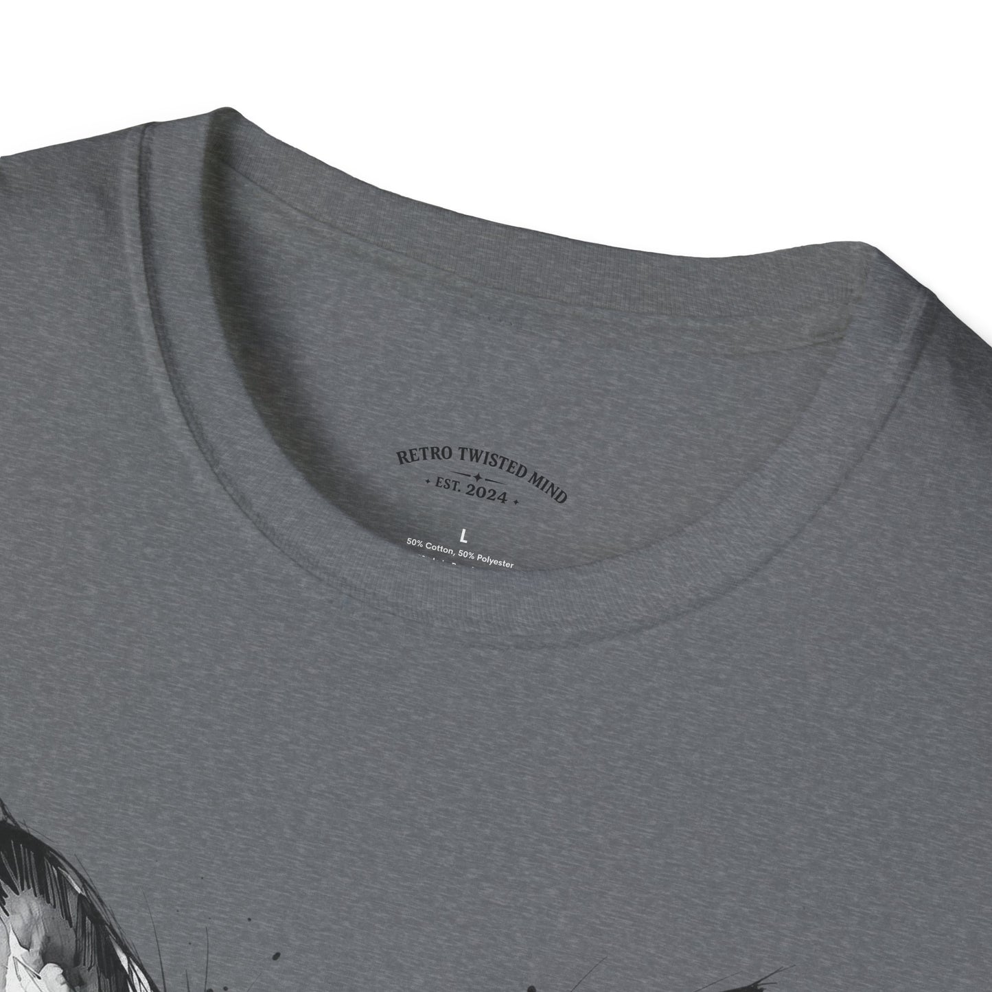 Chihuahua Portrait T‑Shirt — Expressive Black & White Dog Art Tee