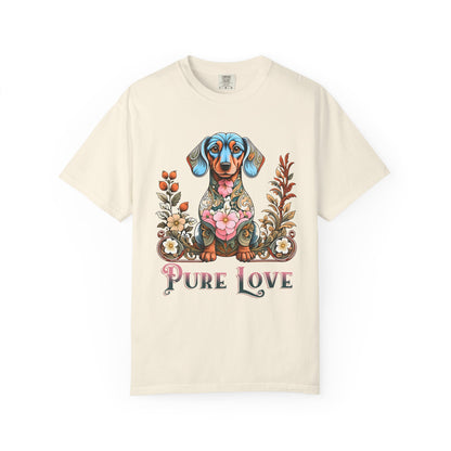 Pure Love Unisex Dog T-Shirt | Colorful Pet Lover Tee