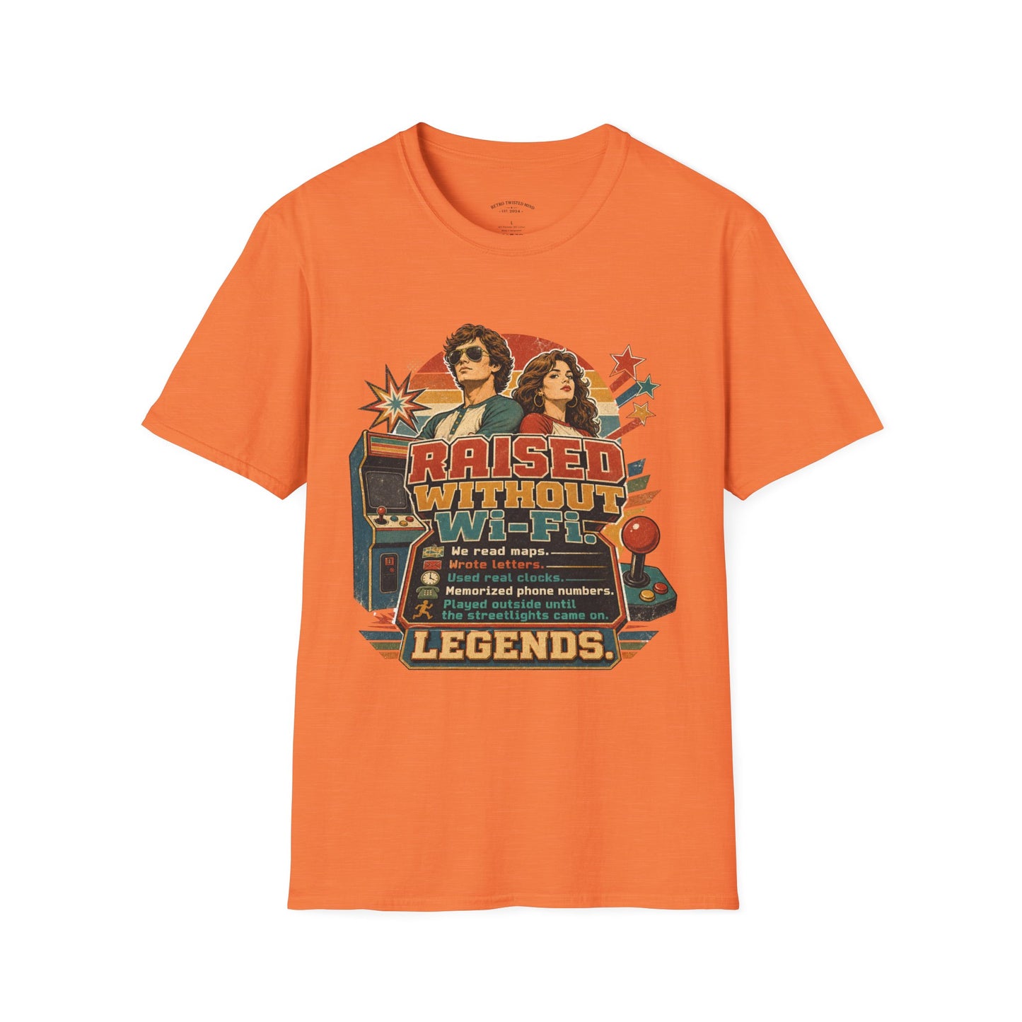 Raised Without Wi‑Fi T-Shirt — Retro 'Legends' Vintage Graphic Tee