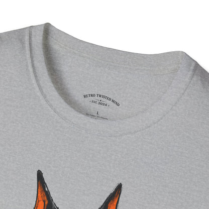 Doberman Graffiti T-Shirt — "You Sure?" Street Art Dog Tee