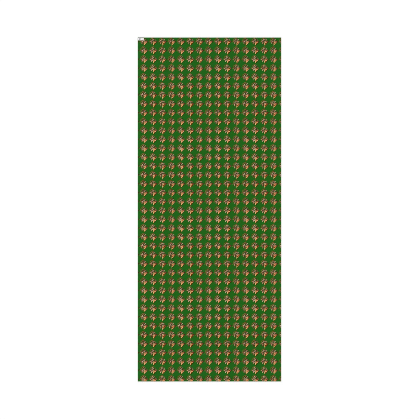 Christmas Gingerbread Tree Wrapping Paper — Holiday Gift Wrap Sheets