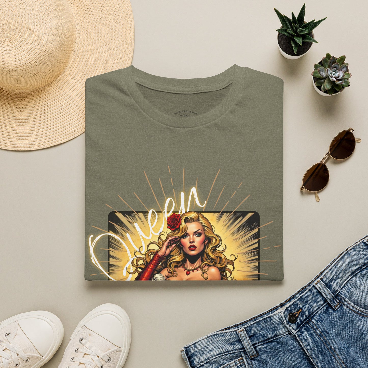Empowered Women Unisex Softstyle T-Shirt - Bold & Confident Design, queen. girl