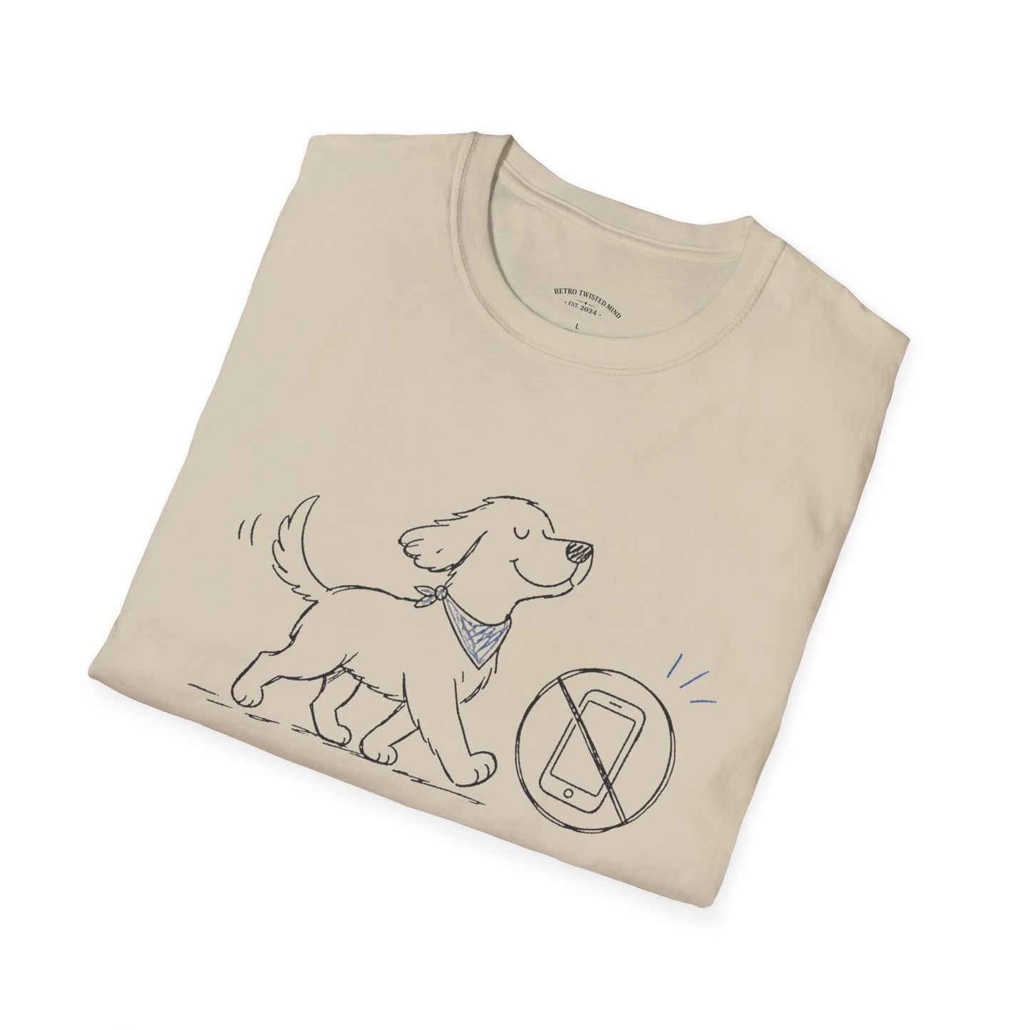 Less Scrolling, More Strolling Dog T-Shirt