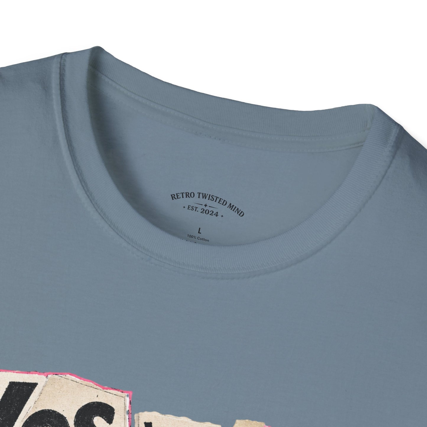 T-Shirt — "Yes We Share, So What?" Retro Collage Graphic Tee