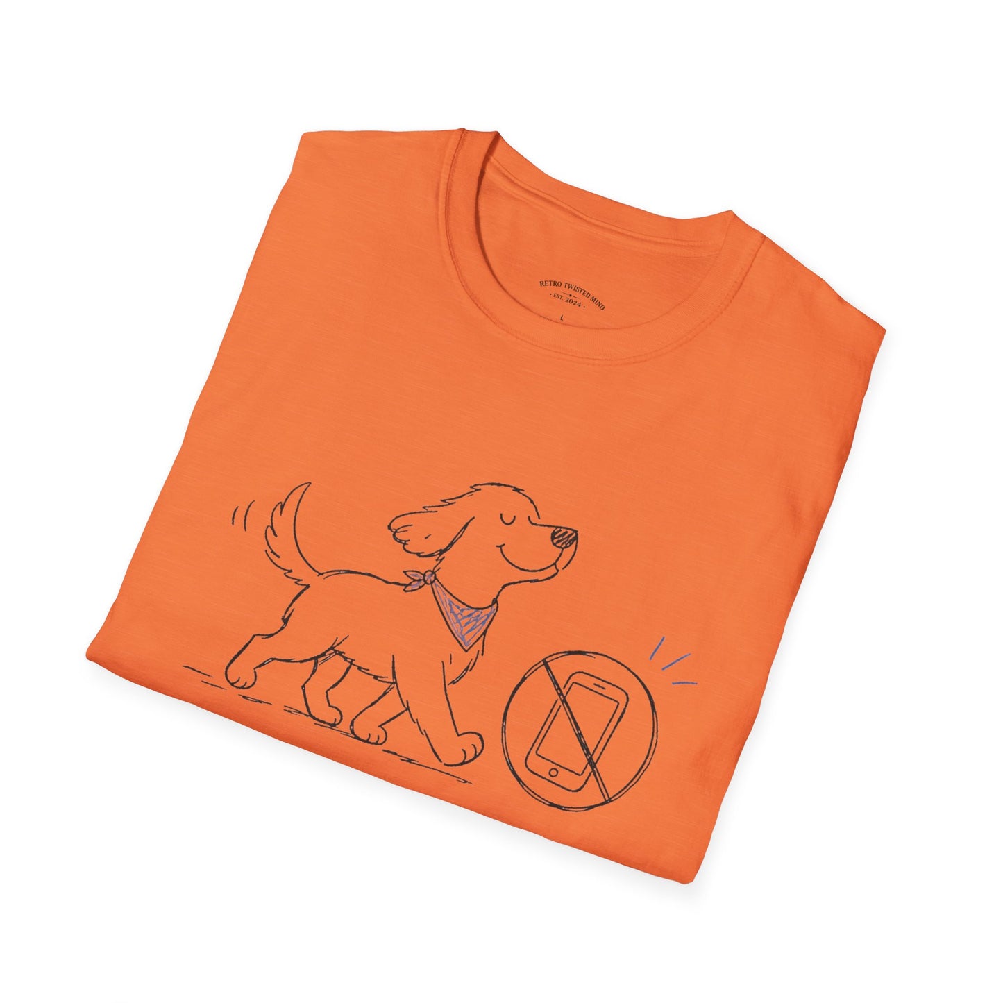 Less Scrolling, More Strolling Dog T-Shirt