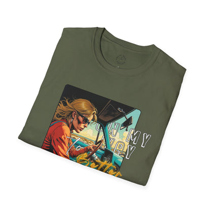 In My Element Graphic T-Shirt | Unisex Softstyle Tee,woman driving