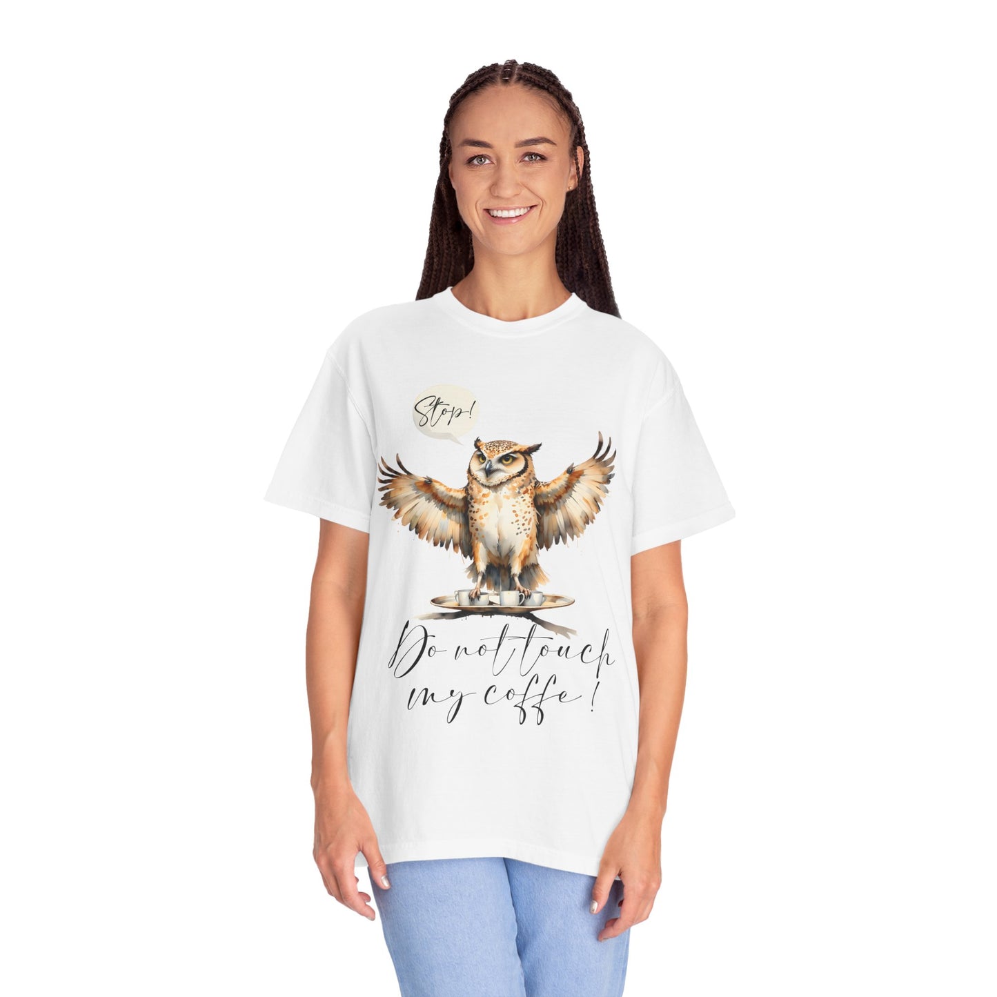 Owl “Do Not Touch My Coffee” Graphic T-Shirt