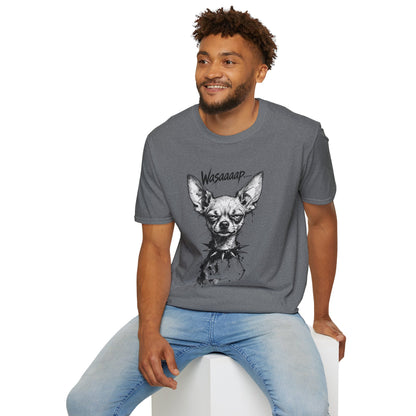 Chihuahua 'Wasaaaap' Graphic T-Shirt — Funny Dog Tee for Pet Lovers