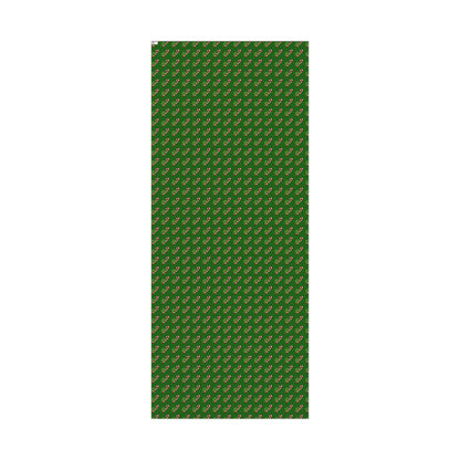 Candy Cane Holiday Gift Wrap Paper — Festive Green Christmas Wrapping Sheets