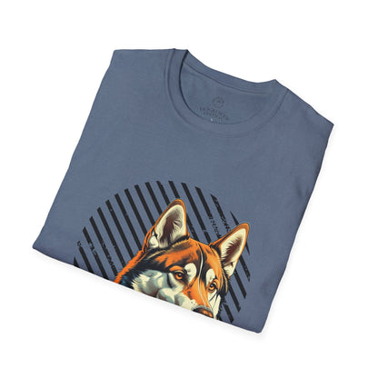 Pure Love Unisex Softstyle T-Shirt - Orange Dog Design