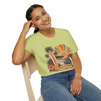 Retro Surf Sunset T-Shirt