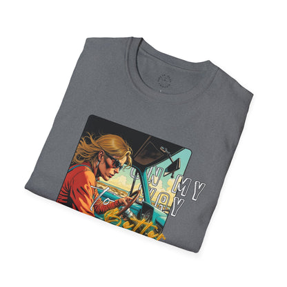 In My Element Graphic T-Shirt | Unisex Softstyle Tee,woman driving