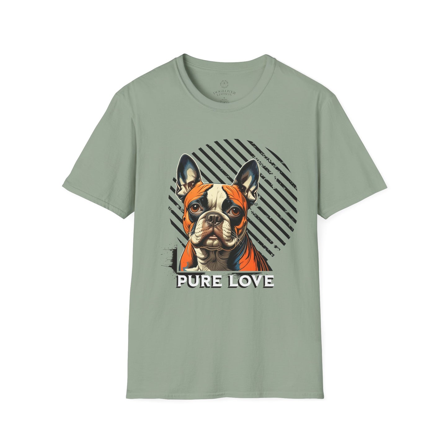 Pure Love French Bulldog Unisex Softstyle T-Shirt