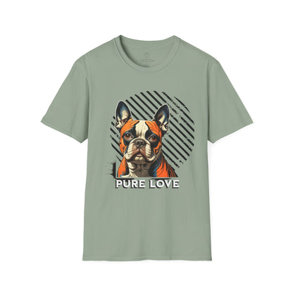 Pure Love French Bulldog Unisex Softstyle T-Shirt
