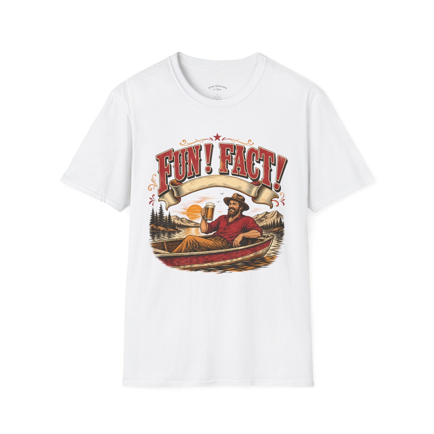 Fun! Fact! T-Shirt — Vintage Beer Drinker Graphic Tee