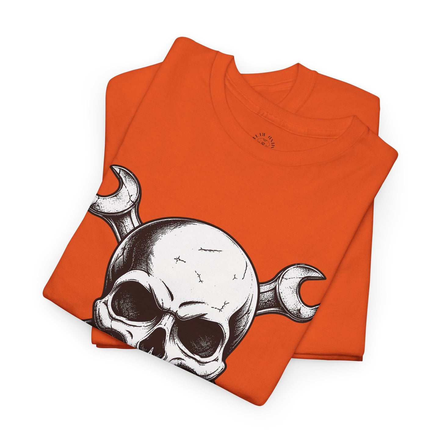 Mechanic Skull Tee — Wrench Crossbones Graphic T-Shirt