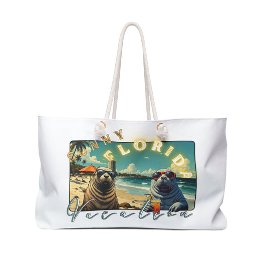 Sunny Florida Vacation Weekender Bag - Stylish Beach Tote for Travel Lovers