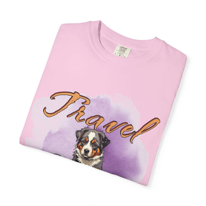 Travel Time Dog Lovers Unisex T-Shirt, Vintage Pet Tee, Dog Travel Shirt, Cute Pet Lover Gift, Animal Adventure Apparel