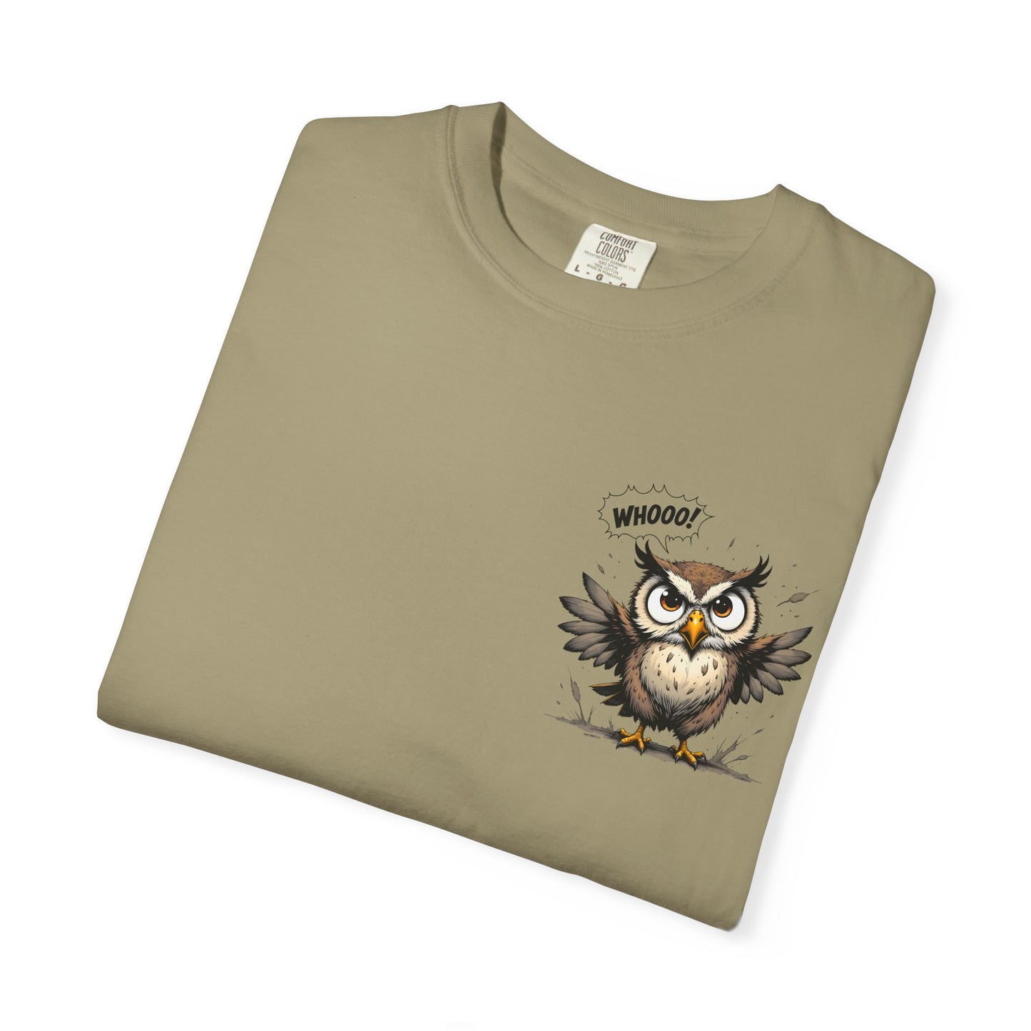 Witty Owl Graphic Tee — "Whooo?" Cute Cartoon Owl T-Shirt