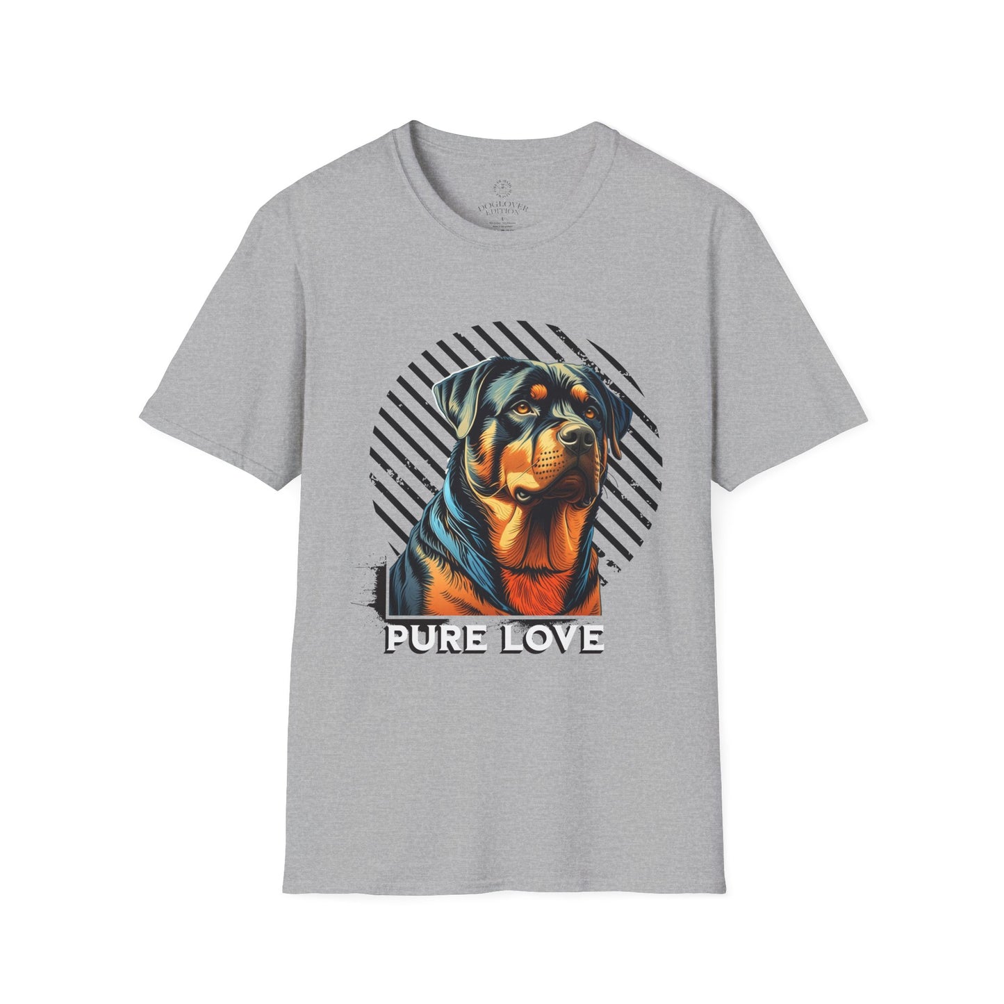 Pure Love Rottweiler Unisex Softstyle T-Shirt - Dog Lover Gift