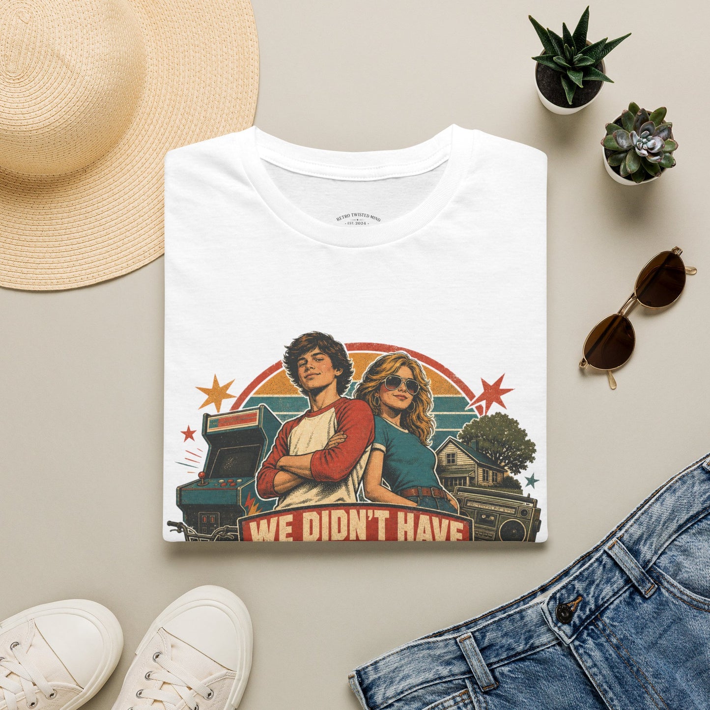 Retro Stranger Things 'We Didn't Have The Internet' T-Shirt
