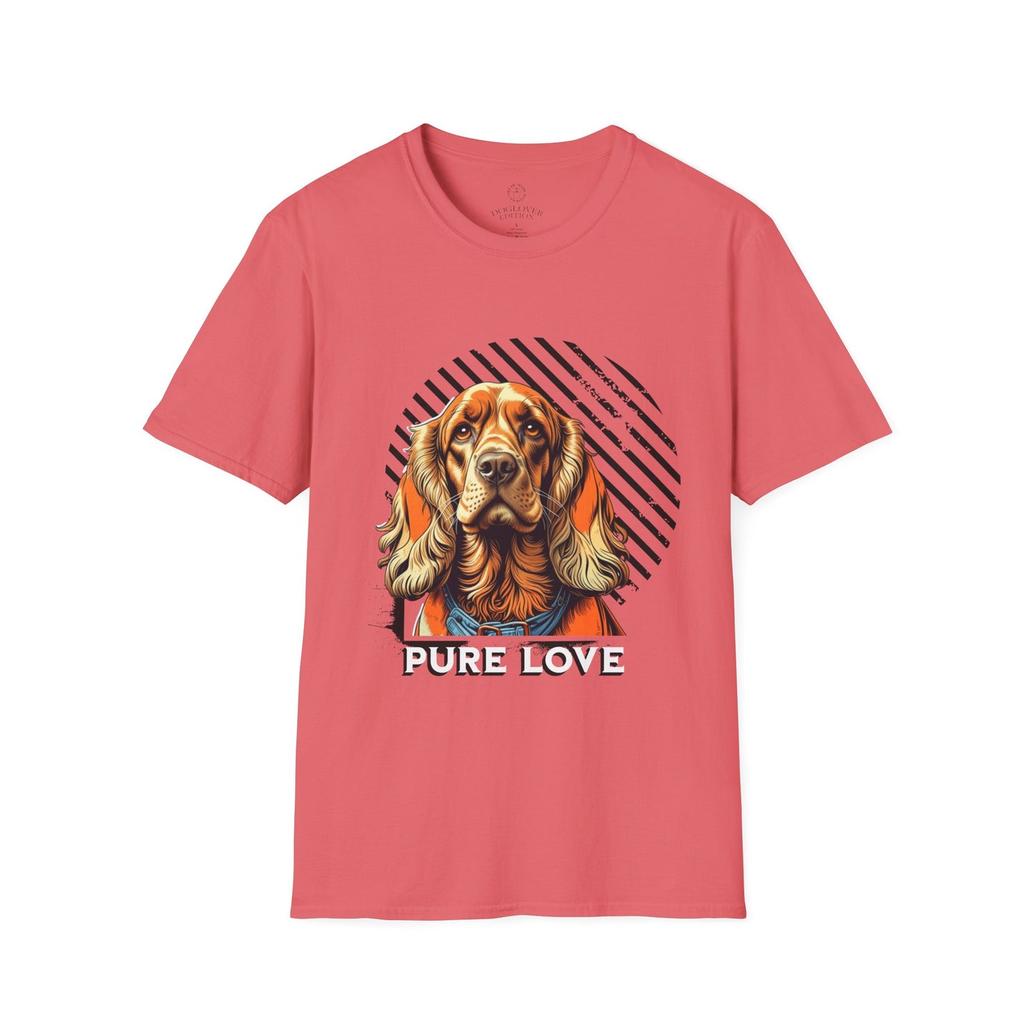 Pure Love Dog T-Shirt - Unisex Softstyle Tee for Dog Lovers
