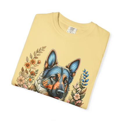 Pure Love Flower-Graphic T-Shirt for Dog Lovers