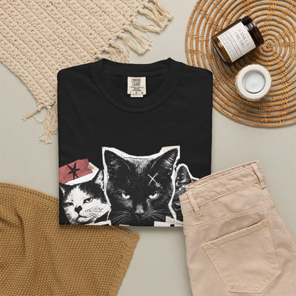 I Don’t Trust People Cat T-Shirt — Grunge Graphic Tee for Cat Lovers