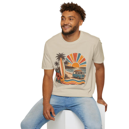 Retro Surf Sunset T-Shirt
