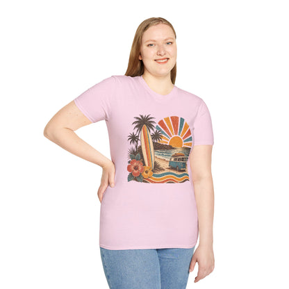 Retro Surf Sunset T-Shirt