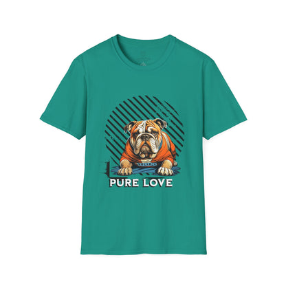 Pure Love Bulldog Unisex Softstyle T-Shirt