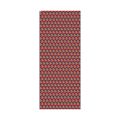 Holiday Puppy Pattern Gift Wrap Paper – Cute Dog Photo Christmas Wrapping Sheets