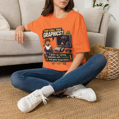 T-Shirt — "You Call This Graphics?" Retro Gamer Vintage Video Game Tee