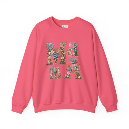 Unisex Heavy Blend™ Crewneck Sweatshirt,mother day gift, mama ,flower